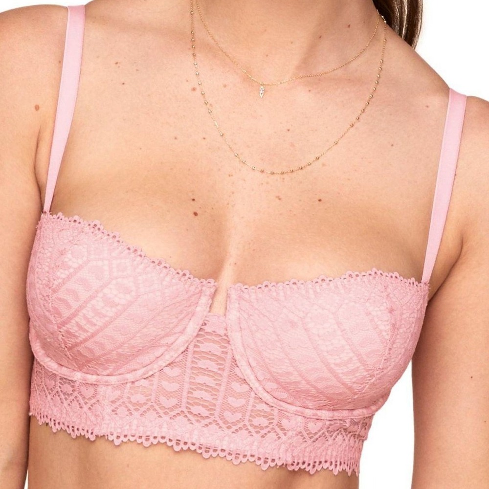 Adore Me 38C $55 Dusty Rose Pink Nymphadora Hart Contour Balconette Bra